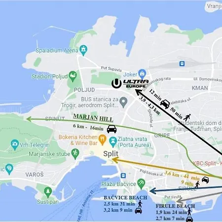 Apartment Relax Whit Big Terrace 170m2 Near The In Split